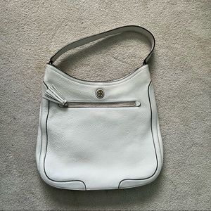 Tory Burch White Leather Shoulder Bag